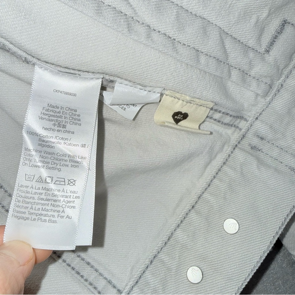 Madewell - NWT Women’s The Trucker crop jean jacket Glenrich wash denim size XS - Picture 8 of 9